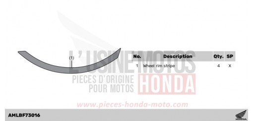 WHEEL STRIPE *RED 1* CB750AP de 2023